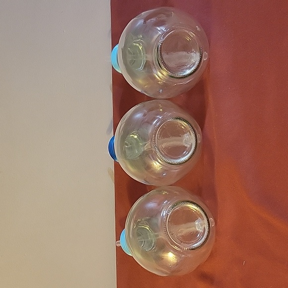 Harvest Parade Light Bulb Shaped Glass Bottle Drinking Glasses With Straws - Picture 3 of 5